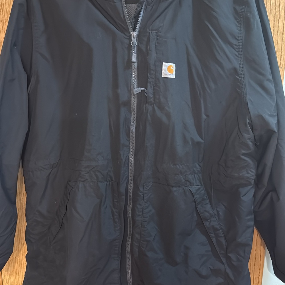 Carhartt Black Rain/Windbreaker Jacket size xxl